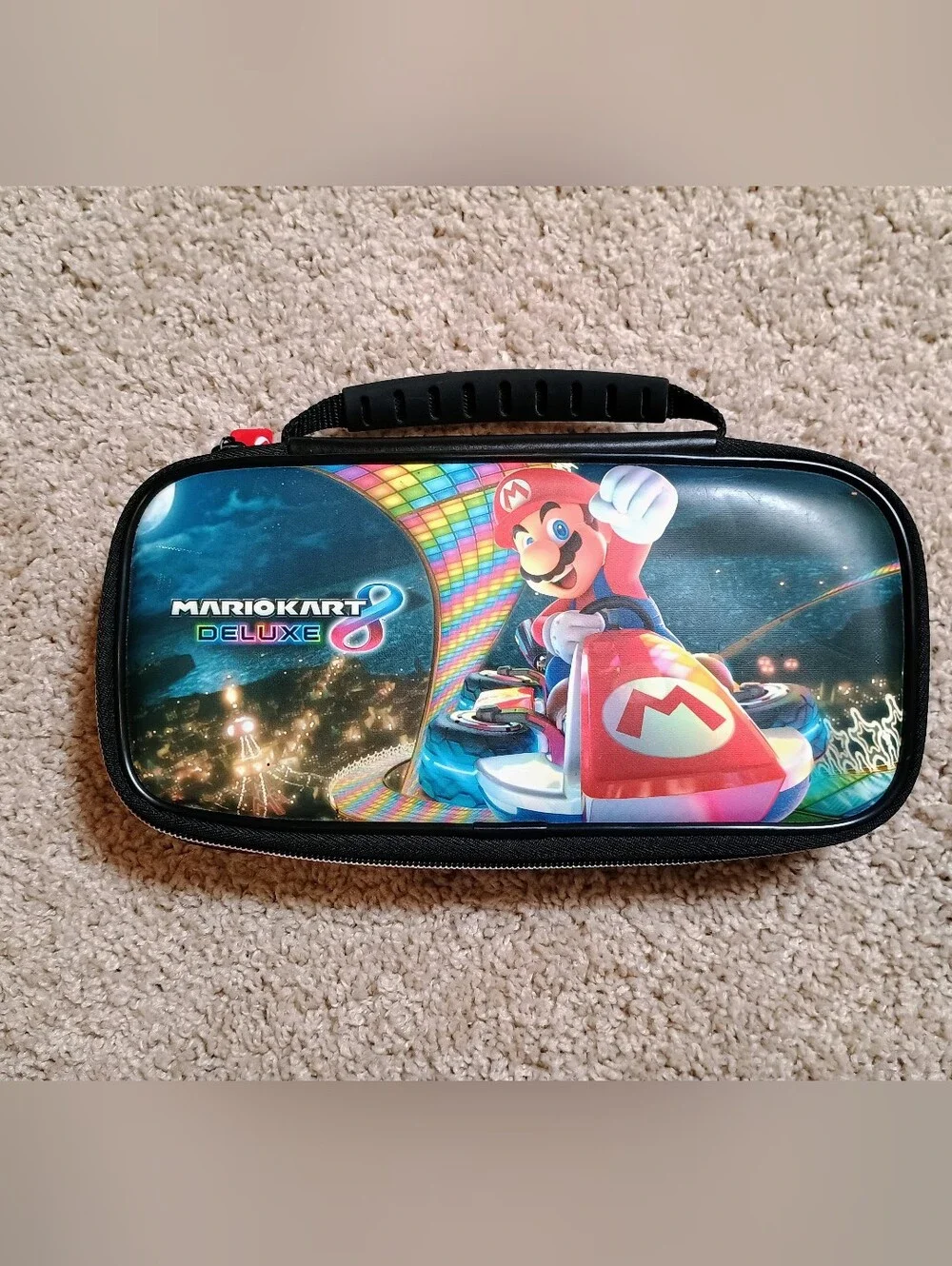 Nintendo Mario Kart 8 Deluxe Hard Carry Case - Red/Black